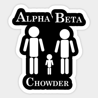 Alpha Beta Chowder Sticker